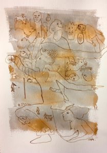 Rêveries - Encre sur papier - 27x19,5 - 2017