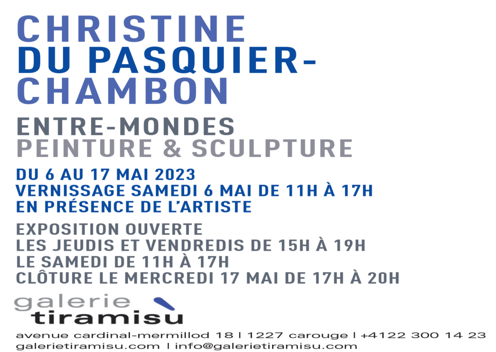 EXPOSITION INDIVIDUELLE à la Galerie Tiramisù