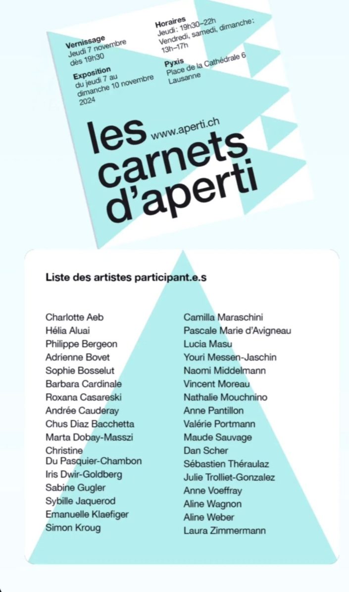 Les carnets d’Aperti 2024 Espace Pyxis