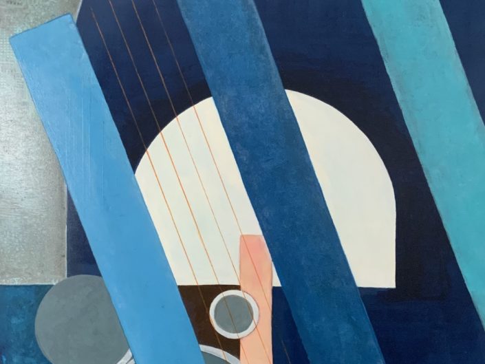 Bleu et cordes