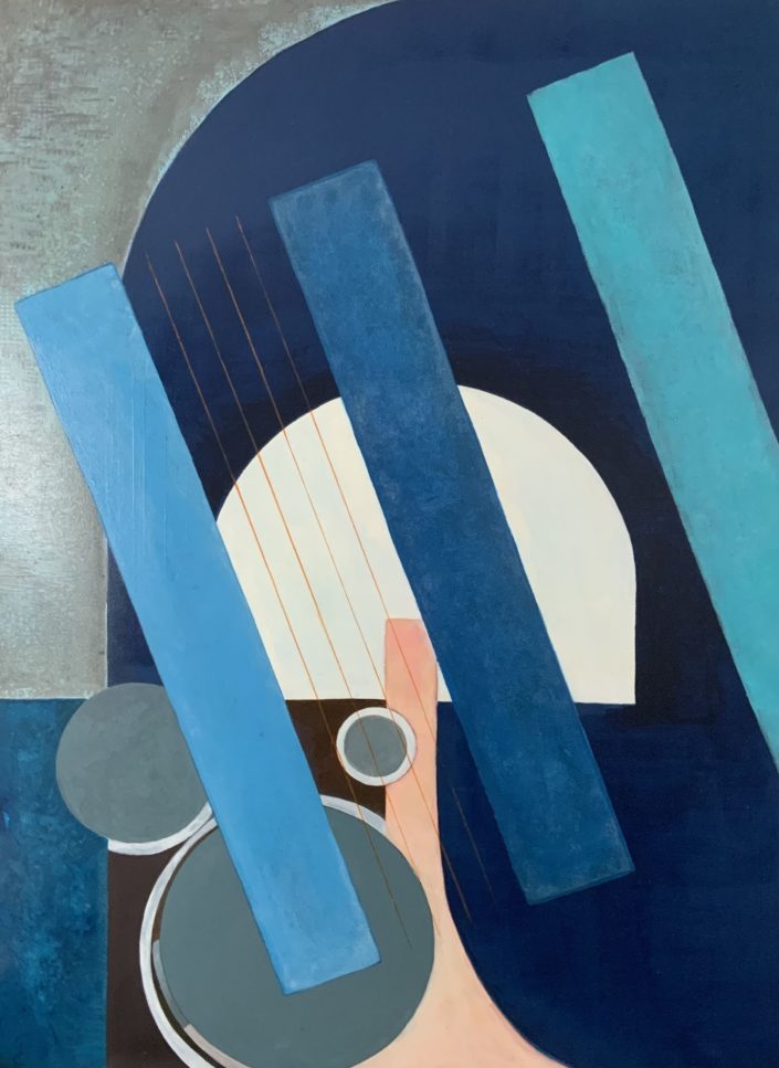 Bleu et cordes